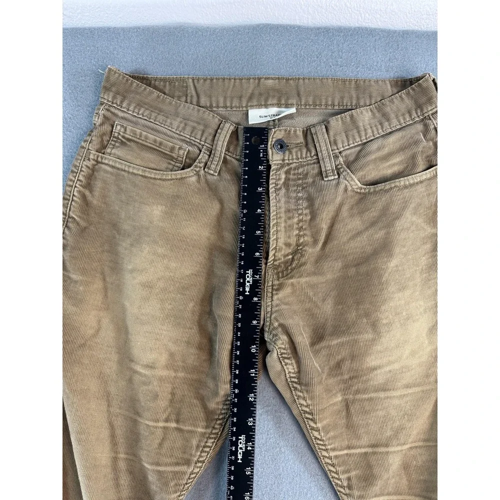 Levi's 514 Pants Mens 32x32 Brown Slim Straight Corduroy Khakis Casual 5-Pocket